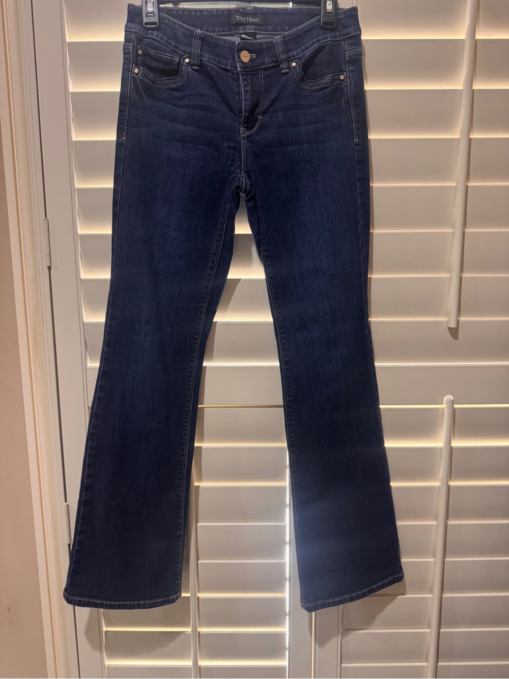 White House Black Market Dark Blue Flare Jeans